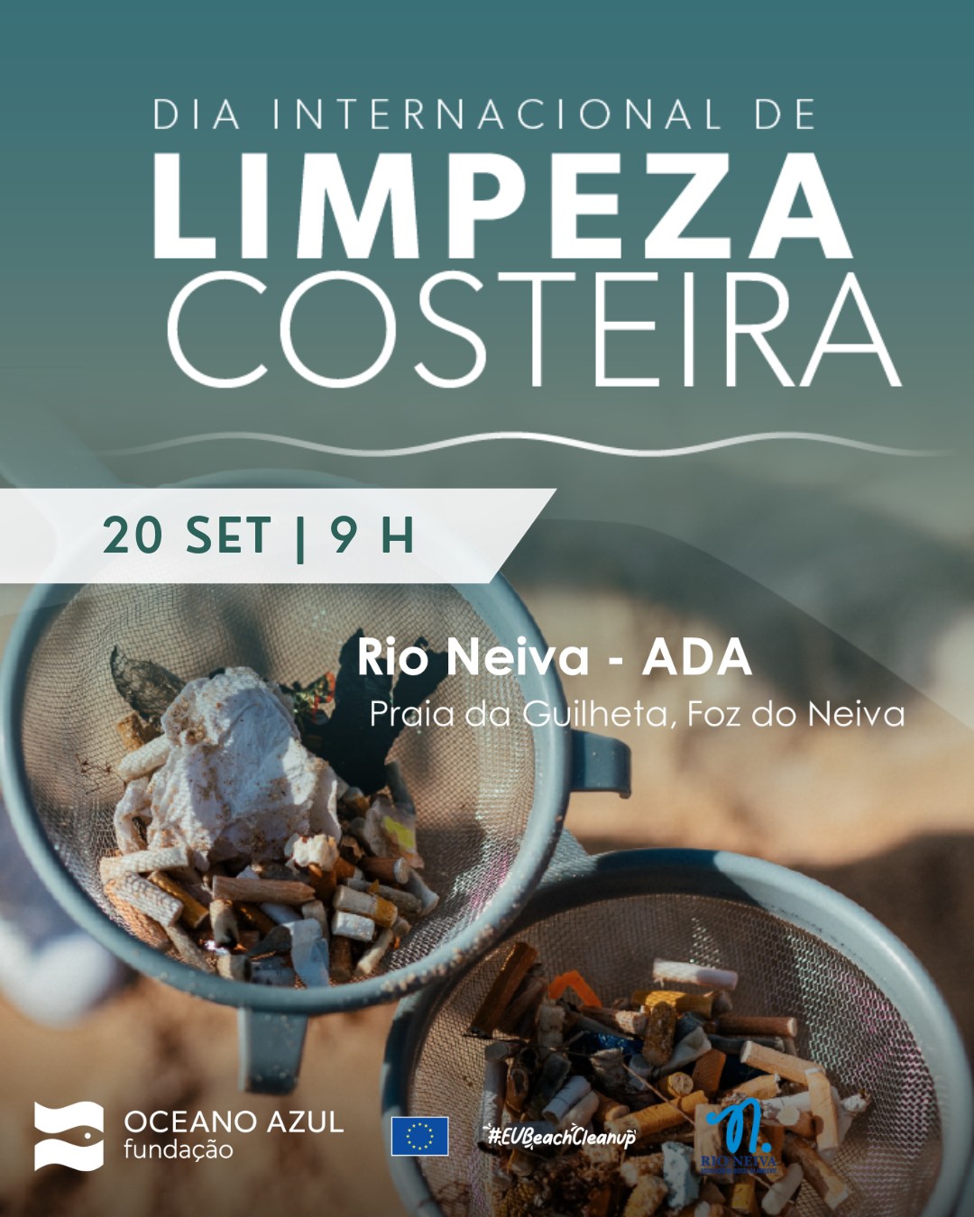Dia Internacional Limpeza Costeira – 20 SET, 9H